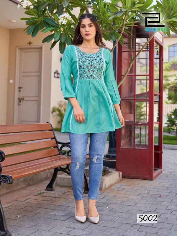 Blue Hills Sofia Vol 5 Rayon Western Ladies Top Collection